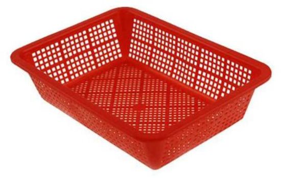 Picture of PREPARATION PLASTIC BASKET 305x410x91 RED
