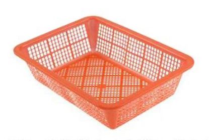 Picture of PREPARATION PLASTIC BASKET 185x253x61 ORANGE