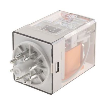 Picture of RELAY DPDT 10A 230V ROUND 8P