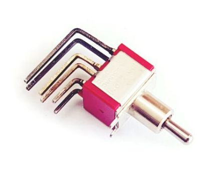 Picture of MINI TOGGLE SWITCH DPDT R/A (ON)-OFF-(ON)
