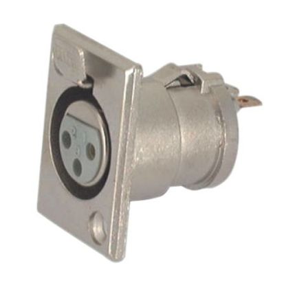 Picture of PANEL MOUNT XLR 3-PIN SOCKET / FEMALE