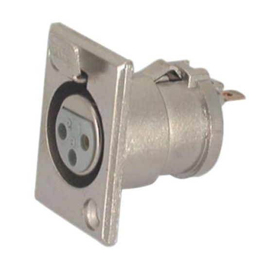 Picture of PANEL MOUNT XLR 3-PIN SOCKET / FEMALE