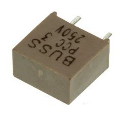 Picture of RADIADL LEADED PCB MOUNT FUSE  3A 250VAC