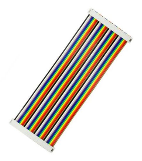 Picture of RPI B+ GPIO 40P RAINBOW, PLUG-IN, FLAT CABLE