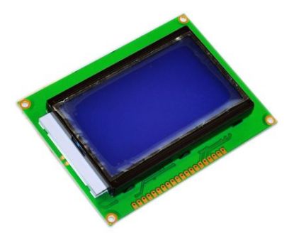 Picture of 128x64 DOTS LCD DISPLAY MODULE BLUE SCREEN