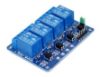 Picture of 4-CH RELAY 5V COIL, BLUE, TRIGGER LOW,