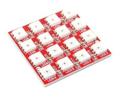 Picture of WS2812 5050 RGB LED MODULE 4x4