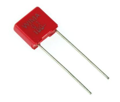 Picture of POLYESTER FILM CAPACITOR 100nF 100V P=5mm