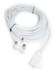 Picture of C15 IEC SOCKET- SA PLUGTOP -  WHITE 5M LONG