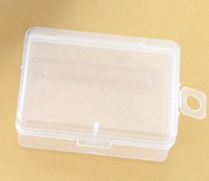 Picture of TRANSPARENT PLASTIC BOX WITH FLIP LID 68x50x24