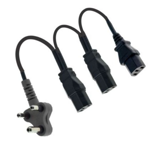 Picture of IEC LEAD SA15A PLUG TO 3xIEC SOCKET