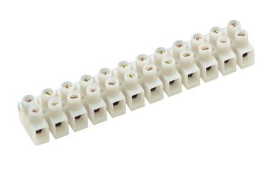 Picture of STRIP CONNECTOR 12W 55A FEED THROUGH TYPE WHITE