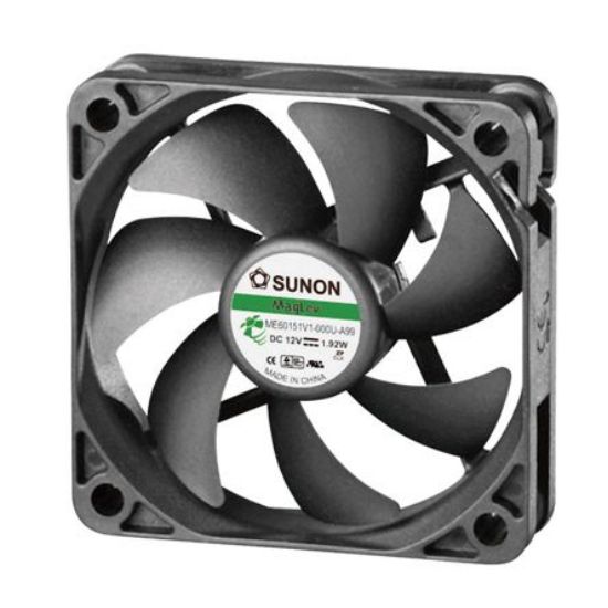 Picture of 12VDC AXIAL FAN 60sqx15mm VAP 25CFM LEAD