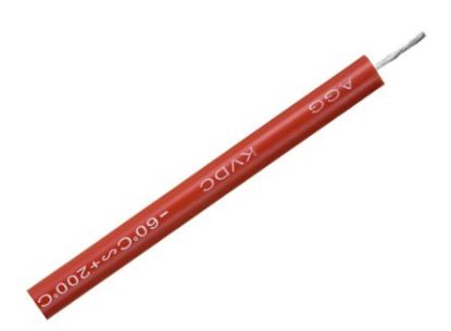Picture of HIGH VOLTAGE WIRE HV/HT 50KV RED TY-50