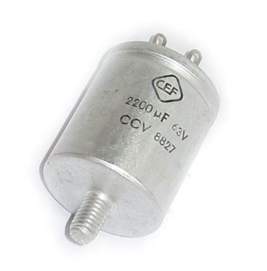Picture of ELECTROLYTIC CAPACITOR RADIAL 2200uF 63V SOL 42x35MM