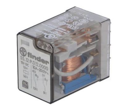 Picture of RELAY DPDT 10A 12VDC RECT 8PCB