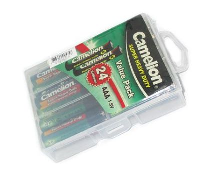Picture of R03/AAA BATTERY 1.5V 24/PACK ZINC CARBON