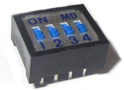 Picture of STD DIP SWITCH 4W  DIP 8