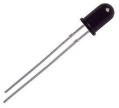 Picture of LED 5MM RND BLK RECEIVER LED 1.5-1.8 20mA