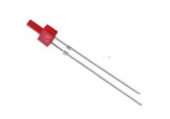 Picture of LED 2mm RED FLAT 600-800mcd 120DEG