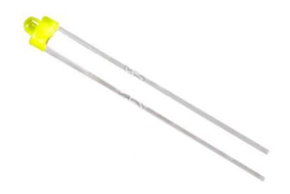 Picture of LED 1.8MM YELLOW HIGH HEAD 400-600mcd
