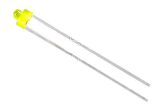 Picture of LED 1.8MM YELLOW HIGH HEAD 400-600mcd