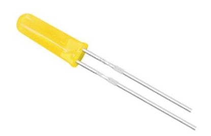 Picture of LED 5MM YELLOW RND HIGH HEAD 600-800mcd 90D
