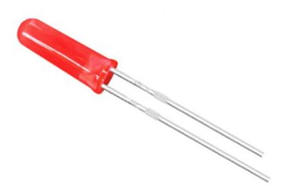 Picture of LED 5MM RED RND HIGH HEAD 600-800mcd 90D