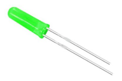 Picture of LED 5MM GREEN RND HIGH HEAD 200-400mcd 90D