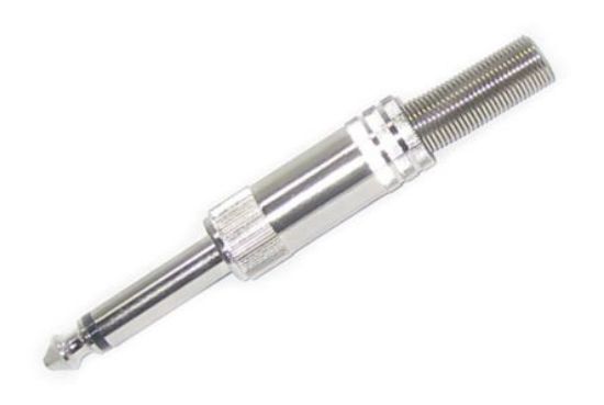 Picture of 6.3mm MONO PLUG FULL METAL WITH SLEEVE