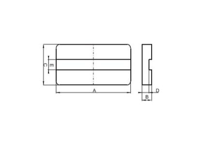 Picture of I CORE 15.8x21.8x2.9 CLIP SLOT PLANAR FERRITE