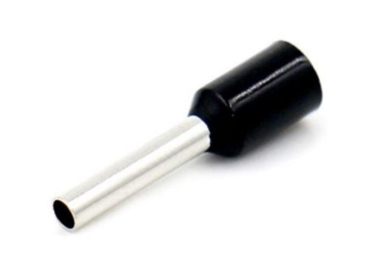 Picture of BOOT LACE TERMINAL BLACK 1.5mm2 L=10 - DEBULK