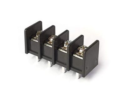 Picture of BARRIER TERMINAL BLOCK PCB 11mm 4W SIDE PIN SIL BLK