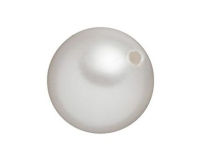 Picture of PEARL WHITE PLASTIC BALL 25mm WITH 2.5mm HOLE