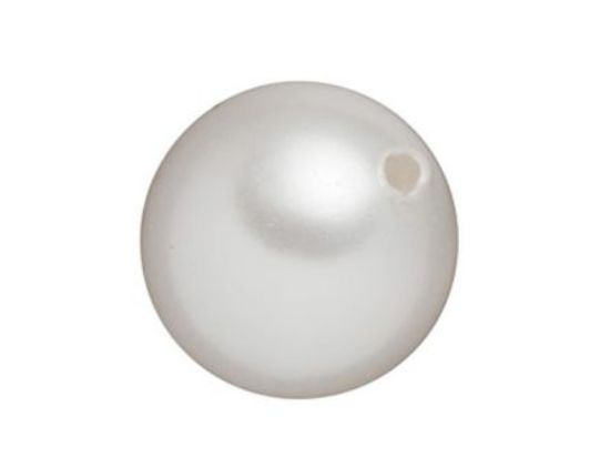 Picture of PEARL WHITE PLASTIC BALL 25mm WITH 2.5mm HOLE