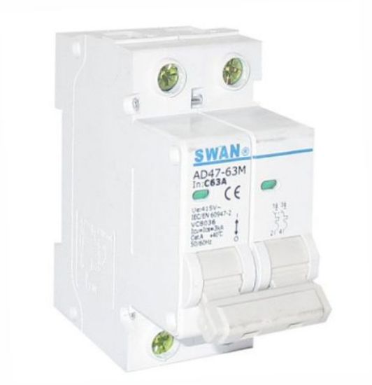 Picture of CIRCUIT BREAKER 3KA C-CURVE 2P 63A