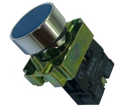 Picture of 22mm PUSH BUTTON FLUSH BLUE 220VAC NO