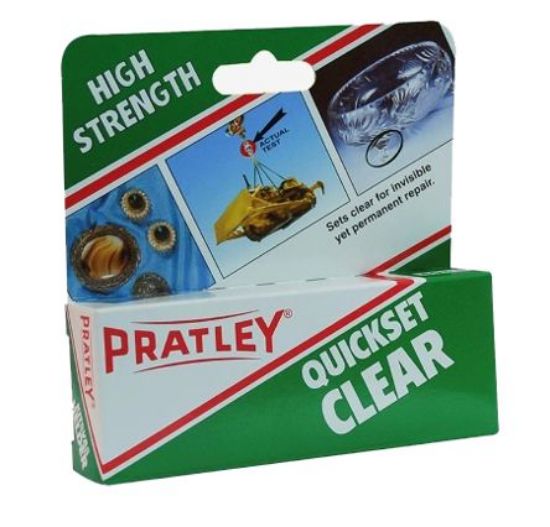 Picture of QUICKSET GLUE 2xTUBE SET WHITE  & CLEAR