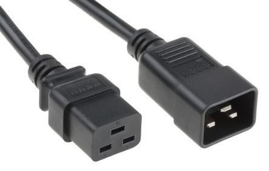 Picture of POWER CABLE C19 IEC TO C20 IEC FEM 5m 1.5mm2