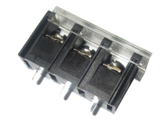 Picture of BARRIER TERMINAL BLOCK 3W P=10 PCB W/COVER