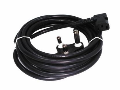 Picture of C13 SOCKET R/A - DEDICATED POWER LEAD IEC 3PIN PLUGTOP - 4m