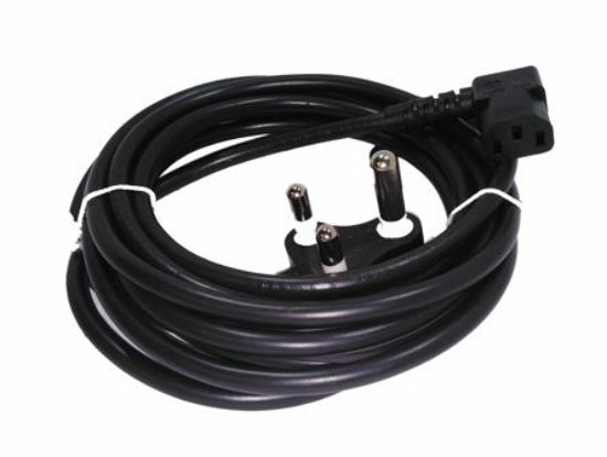 Picture of C13 SOCKET R/A - DEDICATED POWER LEAD IEC 3PIN PLUGTOP - 4m
