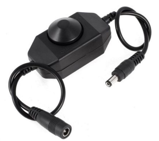 Picture of 12VDC LED DIMMER STEPLESS 5.5x2.1mm BLK