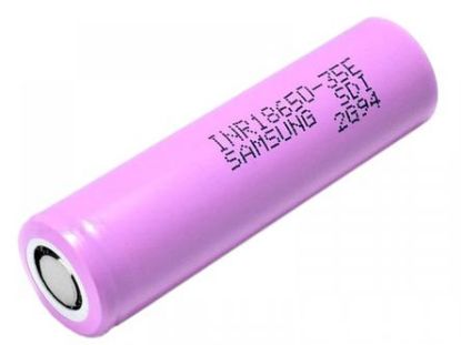 Picture of FLAT TOP LITHIUM CELL / BATTERY 3.7V 3.5AH 18x65