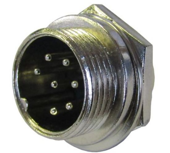 Picture of M16 7W P/M-MIC-PLUG 5A 125V AVIATION CONNECTOR