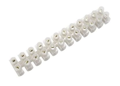 Picture of STRIP CONNECTOR 12W 3A FEED THROUGH WHITE H/ROUND