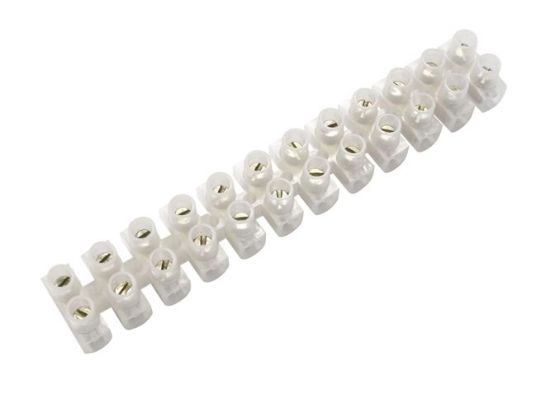 Picture of STRIP CONNECTOR 12W 3A FEED THROUGH WHITE H/ROUND