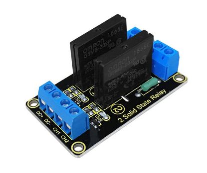 Picture of 2-CH 220VAC 2A RELAY 5V SOLID STATE (SSR)