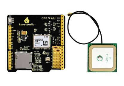 Picture of GPS SHIELD WITH SD SLOT + ANTENNA FOR ARDUINO