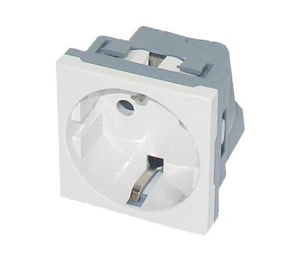 Picture of SCHUKO MAINS SOCKET SNAPFIT PANEL MOUNT